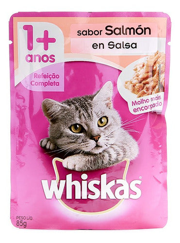 WHISKAS SALMON EN SALSA 85 GR