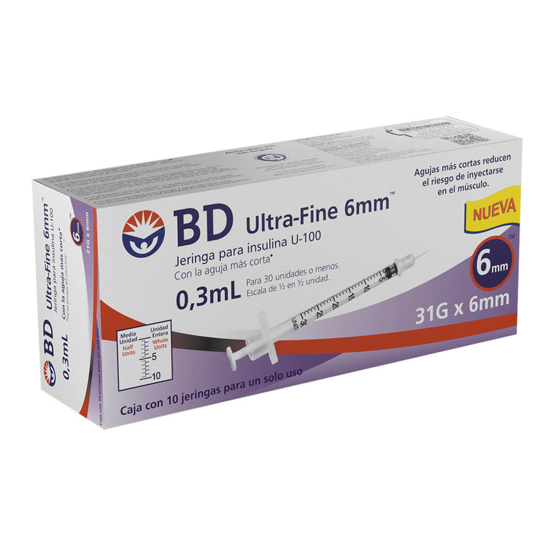 ULTRA-FINE 6MM JGA 0.3 ML C/10