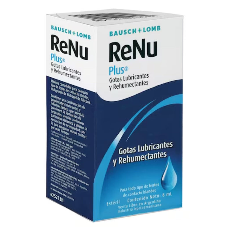 BAUSCH&LOMB RENU PLUS GTS 8 ML ME2%