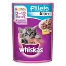 WHISKAS FILLETS ATUN 2-12 85 GR