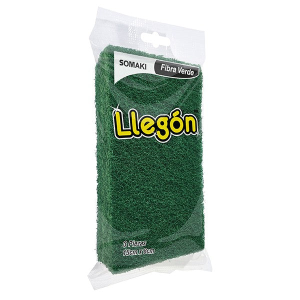 LLEGON FIBRA VERDE 15X8CM C/3