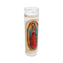 VELADORA VASO VIRGEN DE GUADALUPE GDE