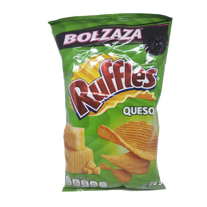 BOLZAZA RUFFLES QUESO 82 GR