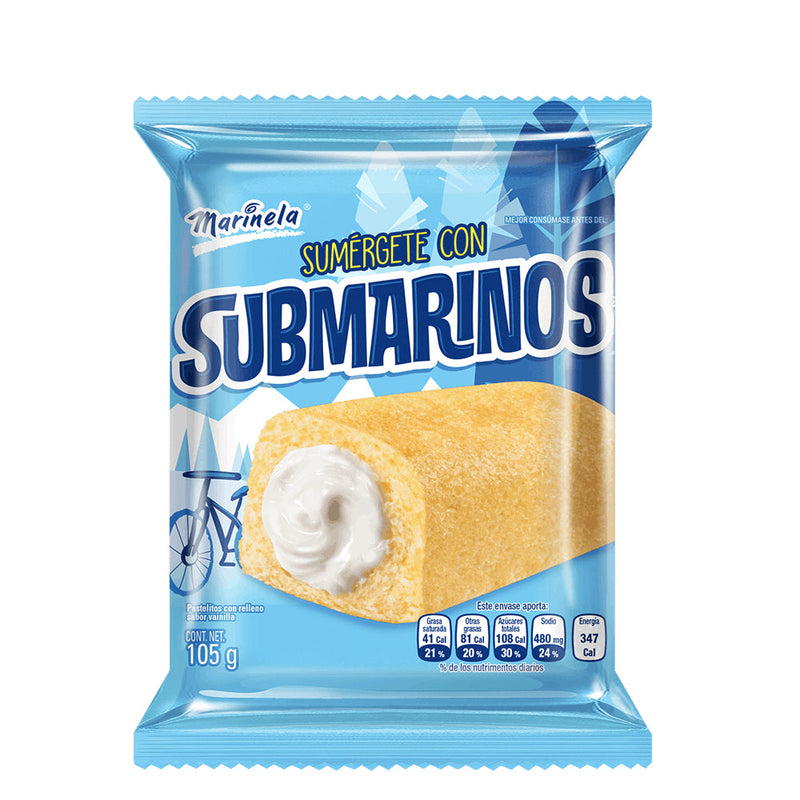 MARINELA SUBMARINOS VAINILLA 105 GR