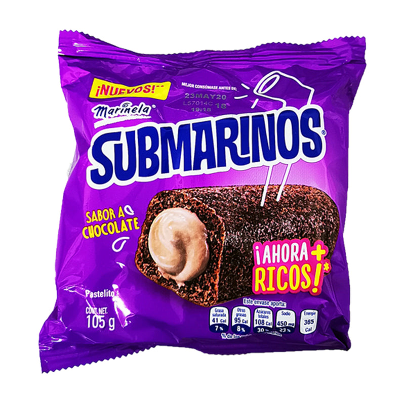 MARINELA SUBMARINOS CHOCOLATE 105 GR