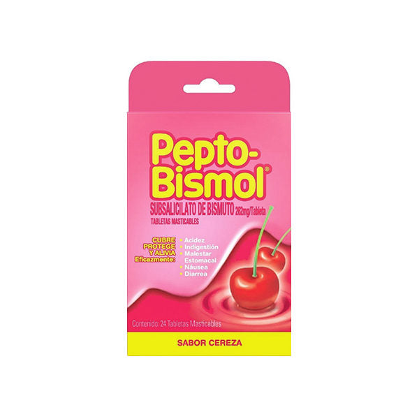 PEPTO BISMOL CEREZA TAB C/24