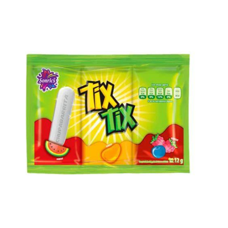 TIX-TIX CHUPA BARRITA SONRICS 12 GR