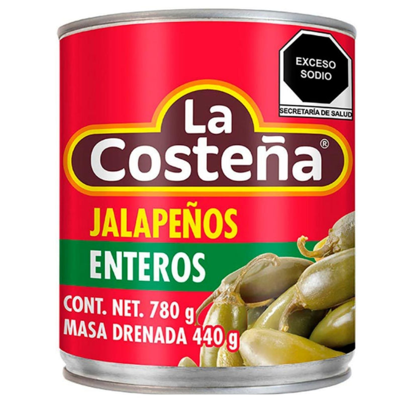LA COSTEÑA JALAPEÑOS 780 GR