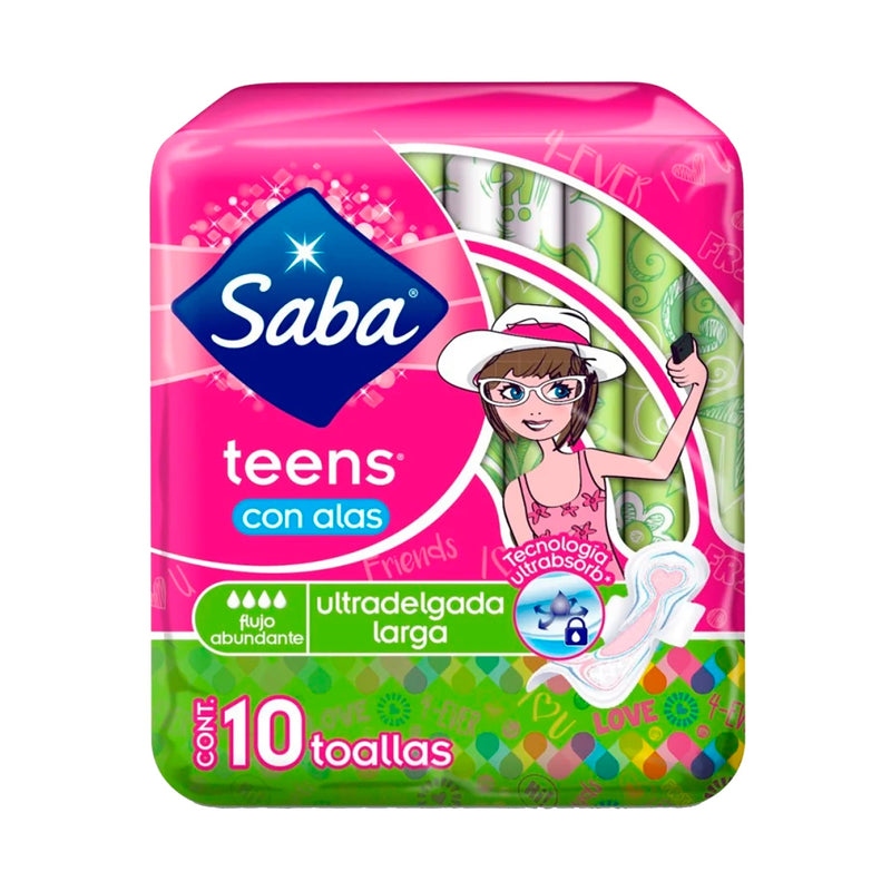 SABA TEENS LARGA C/ALAS TOALLA C/10