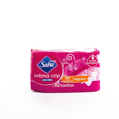 SABA INTIMA CLIP C/ALAS TOALLA C/10