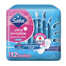 SABA ULTRA INVISIBLE LARGA C/ALAS TOALLA C/12