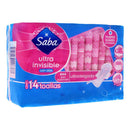 SABA ULTRA INVISIBLE C/ALAS TOALLA C/14