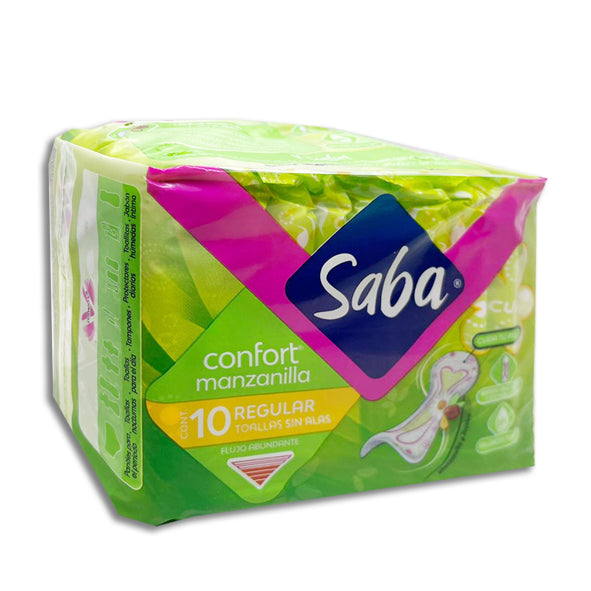 SABA CONFORT REGULAR S/ALAS TOALLA C/10