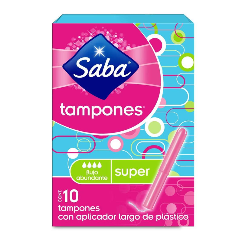 SABA TAMPONES FLUJO ABUNDANTE C/10 CS2+1