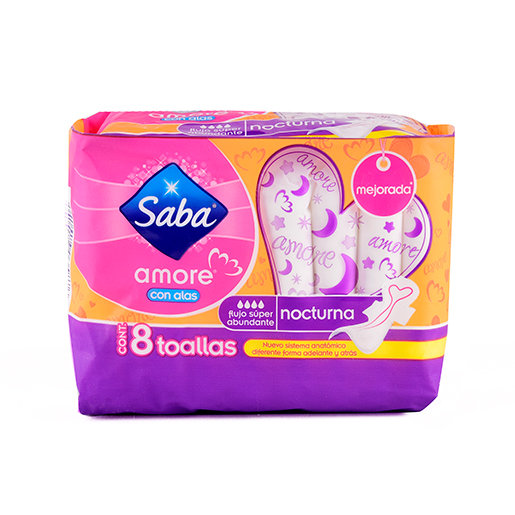 AMORE SABA C/ALAS FLUJO ABUNDANTE NOCTURNA C/8