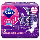 SABA BUENAS NOCHES EXTRA LARGA TOALLA C/8