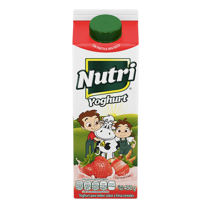 NUTRI YOGURT FRESA-CEREAL 450 GR