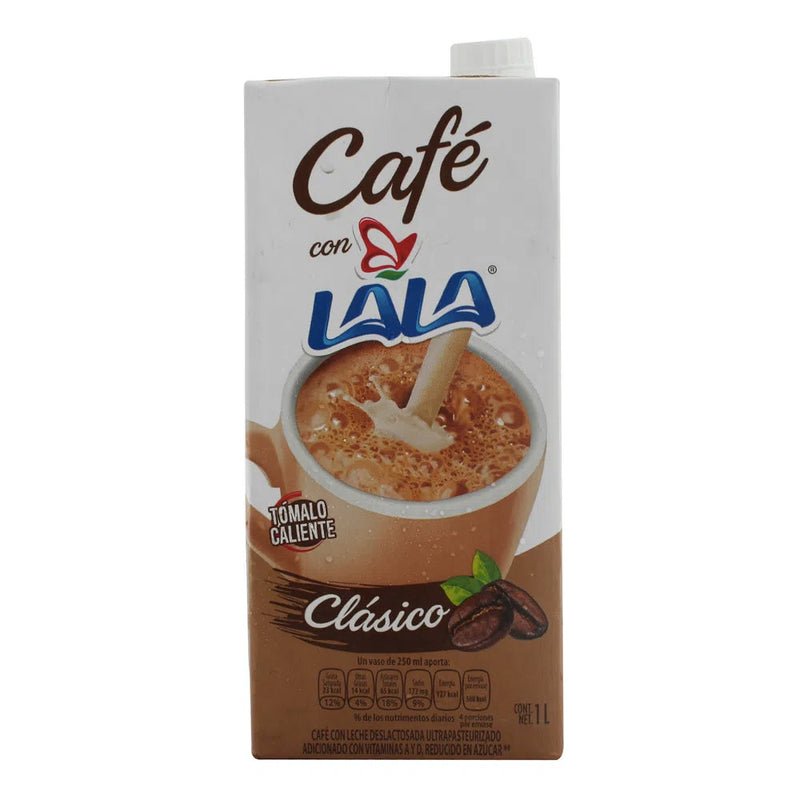 LALA CAFE C/LECHE DESLACT CLASICO 1 LT