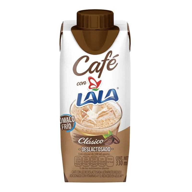 LALA CAFE C/LECHE CLASICO DESLAC 330ML