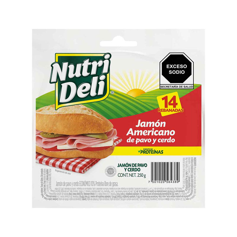 NUTRI DELI JAMON AMERICANO 250 GR