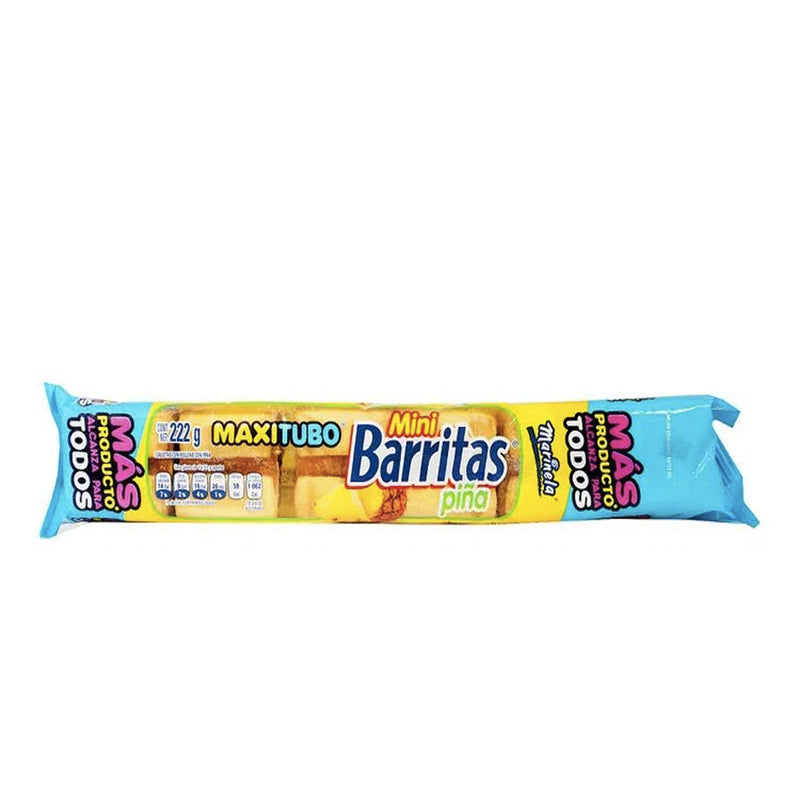 MARINELA MINI BARRITAS PIÑA 222 G TUBO