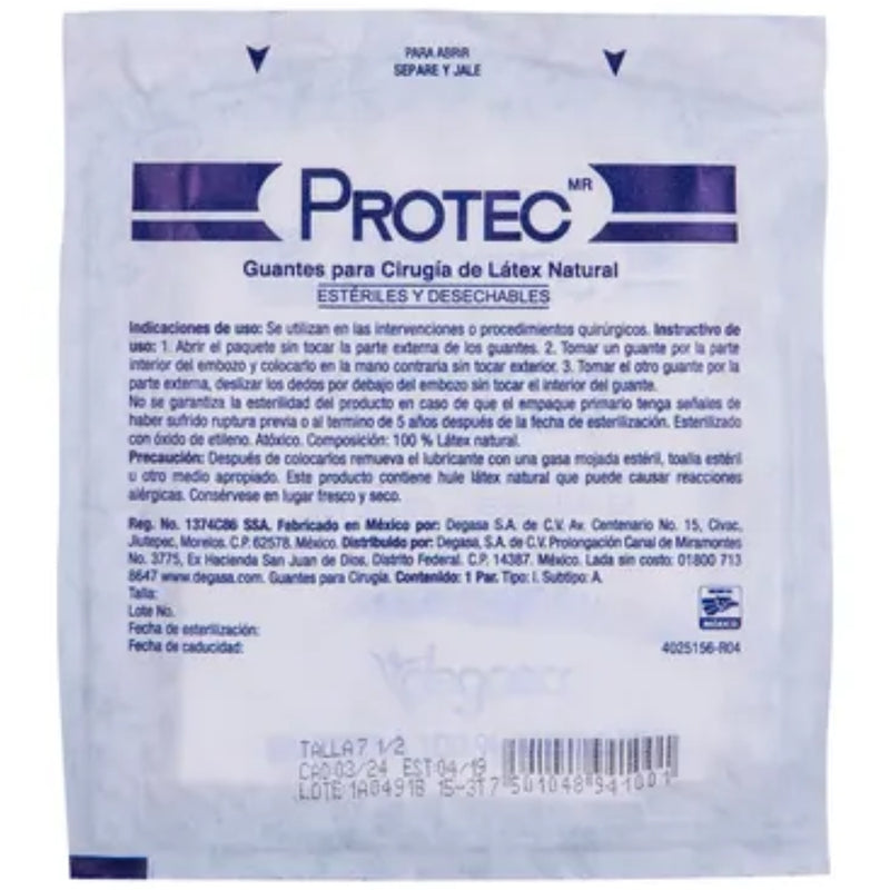 PROTEC GUANTE CIRUJ EST 7 1/2