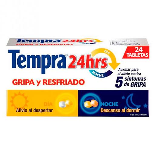 TEMPRA 24 HRS DIA/NOCHE TAB C/24