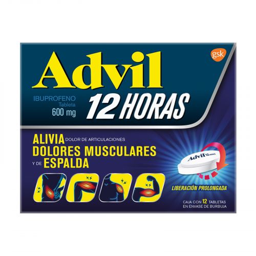 ADVIL 12 H TAB 600 MG C/12 CS3+1