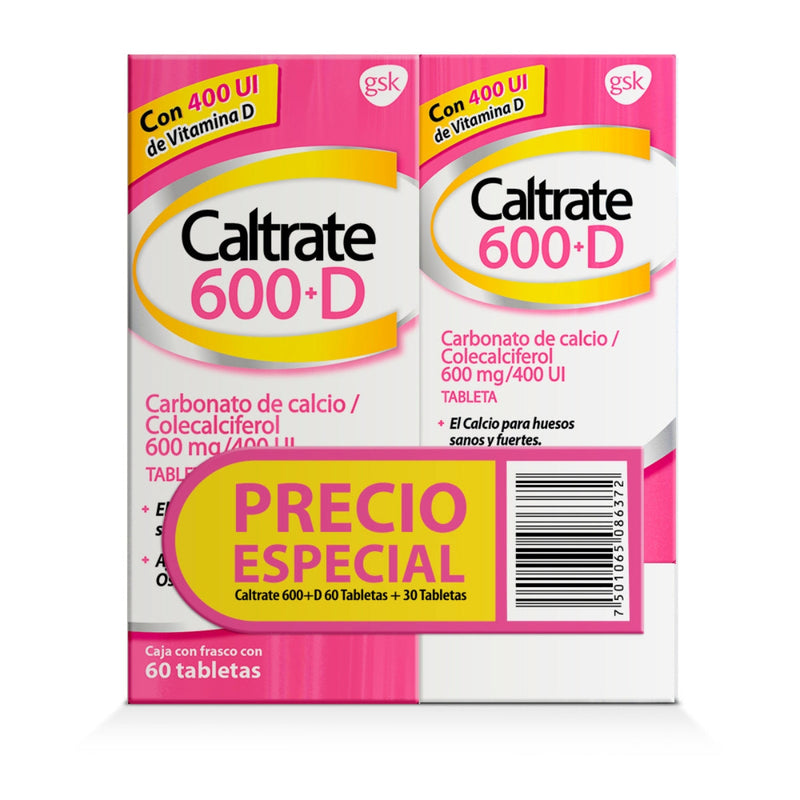 CALTRATE 600 + D TAB C/60 + 30