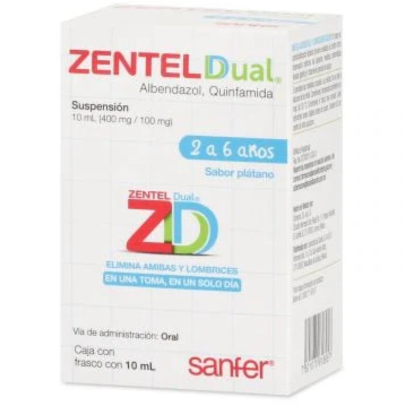 ZENTEL DUAL 400/100 MG SUSP 10 ML