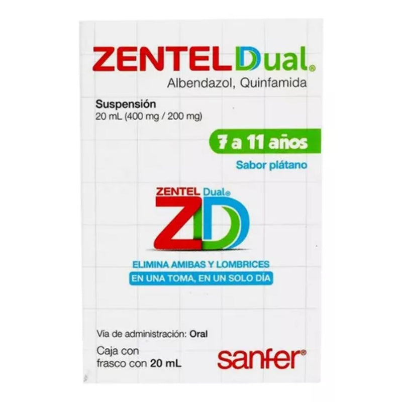 ZENTEL DUAL 400/200 MG SUSP 20 ML