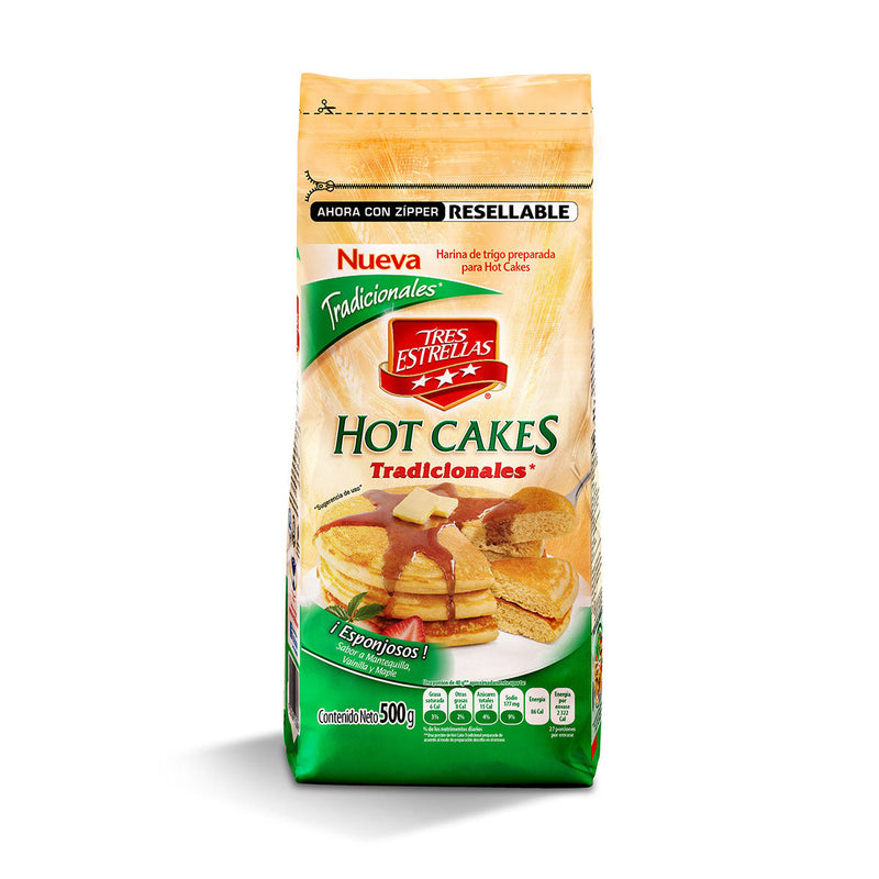 HOT CAKES TRES ESTRELLAS 500 GR