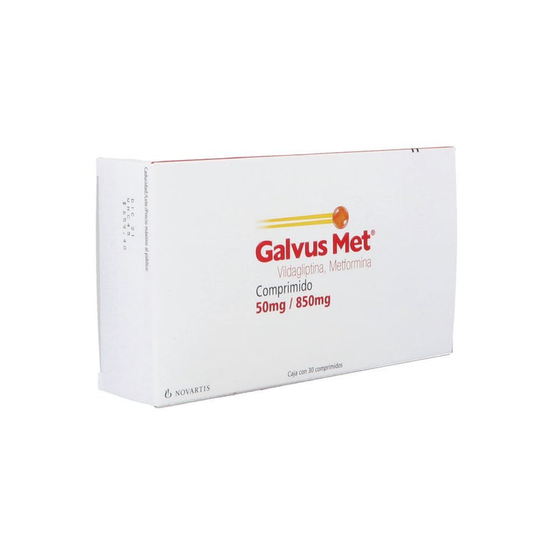 GALVUS MET 50/850 MG CPR C/30 ME2%