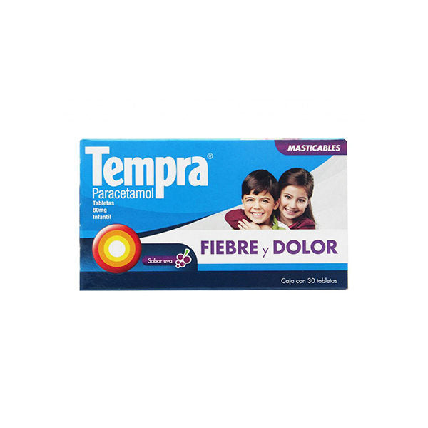 TEMPRA 80 MG TAB MAST C/30 UVA