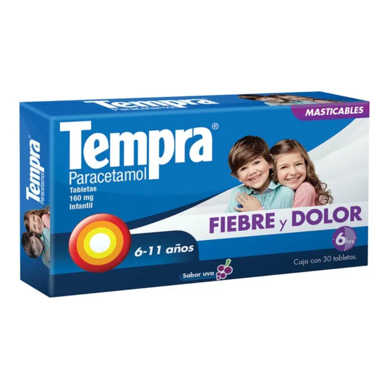 TEMPRA 160 MG TAB MAST C/30 UVA