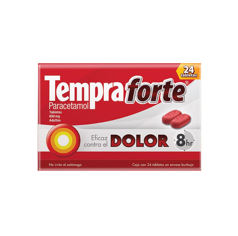 TEMPRA FORTE 650 MG TAB C/24