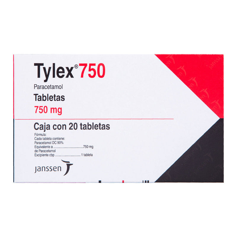 TYLEX 750 MG TAB C/20