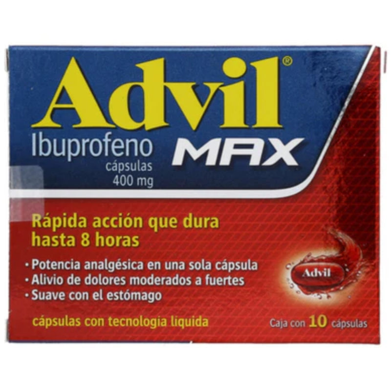 ADVIL MAX 400 MG CAP C/10