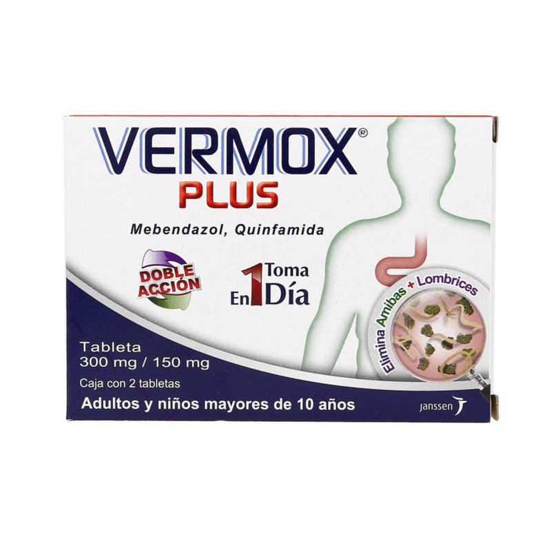 VERMOX PLUS TAB C/2