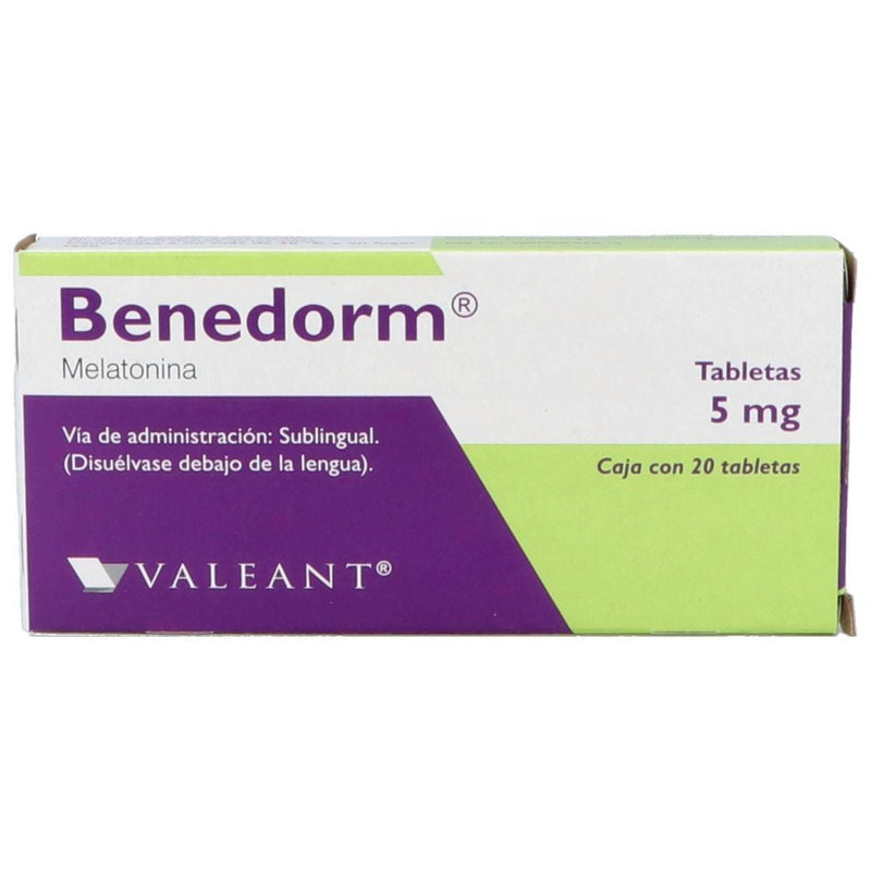 BENEDORM 5 MG TAB C/20 SUBLINGUAL ME2%