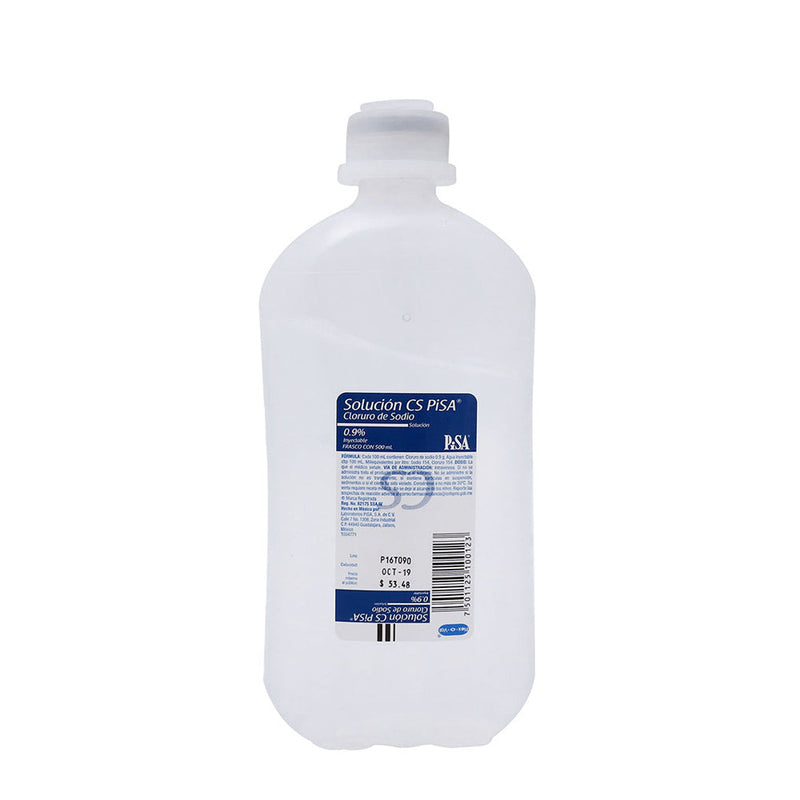 CLORURO SODIO 0.9% 500 ML PLASTICO