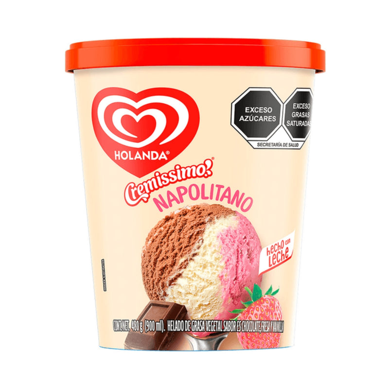 HOLANDA HELADO NAPOLITANO 900 GR