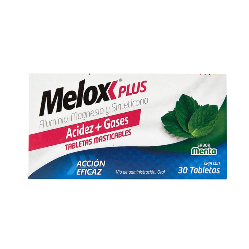 MELOX PLUS MENTA TAB C/30 ME2%