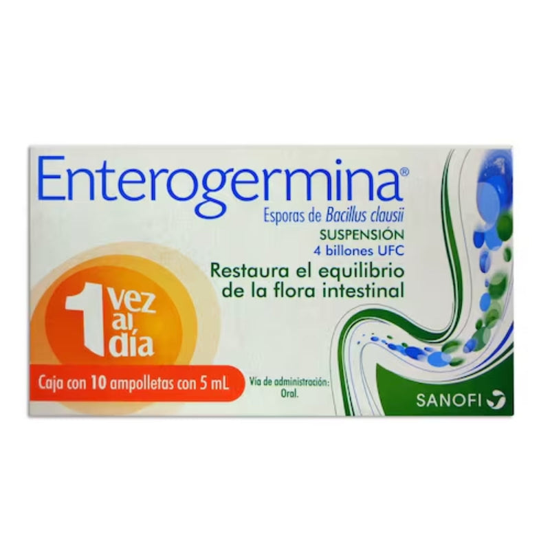 ENTEROGERMINA 4 BILLONES AMP 5 ML C/10 ME2%