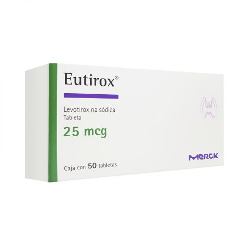 EUTIROX 25 MCG TAB C/50