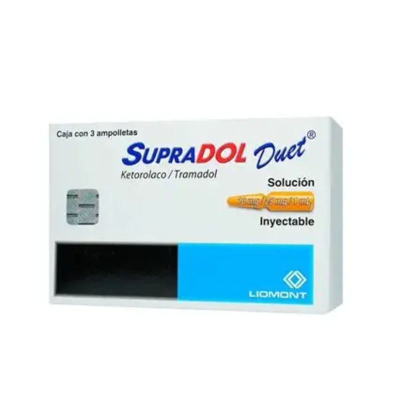 SUPRADOL DUET 10/25 MG AMP C/3
