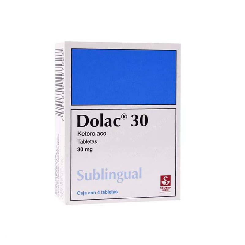 DOLAC SUBLINGUAL 30 MG TAB C/4