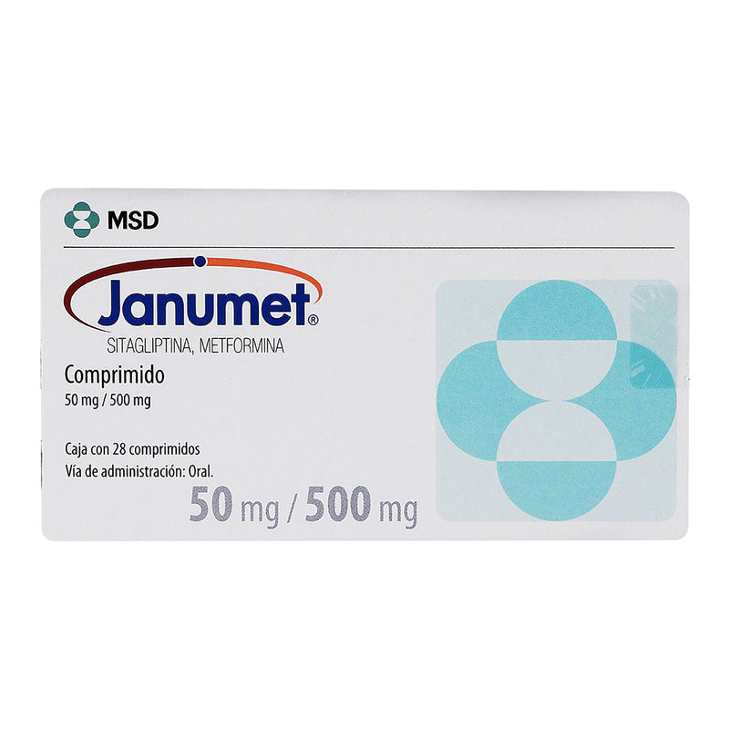 JANUMET 50/500 MG CPR C/28