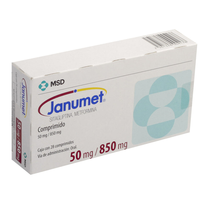 JANUMET 50/850 MG CPR C/28