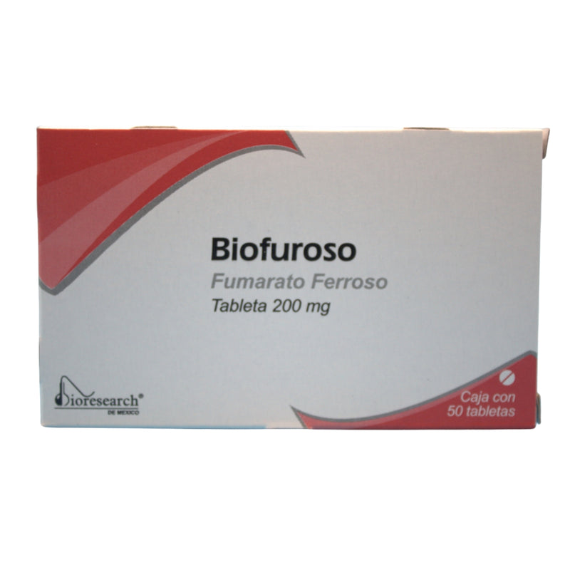 BIOFUROSO 200 MG TAB C/50 (FUMARATO FERROSO) GI